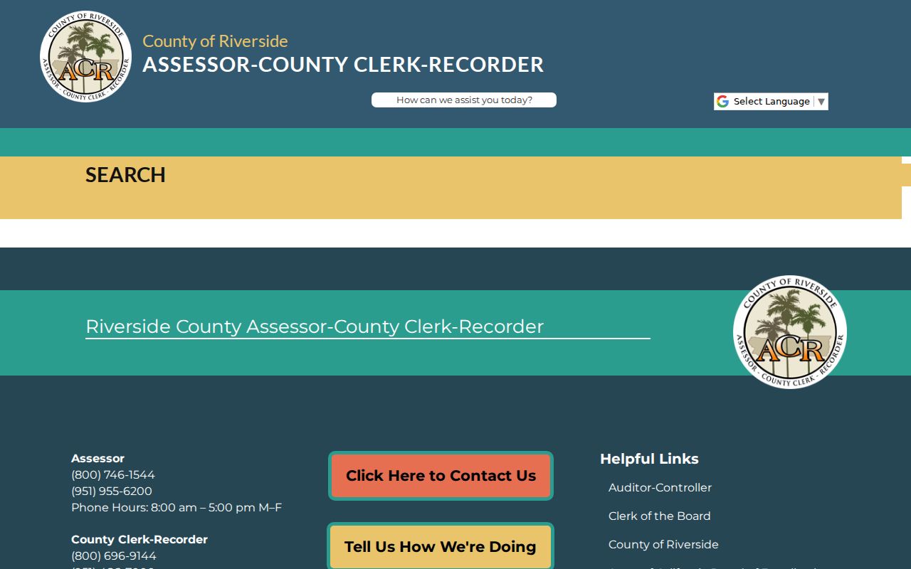Coachella people search Riverside County recorder search hub