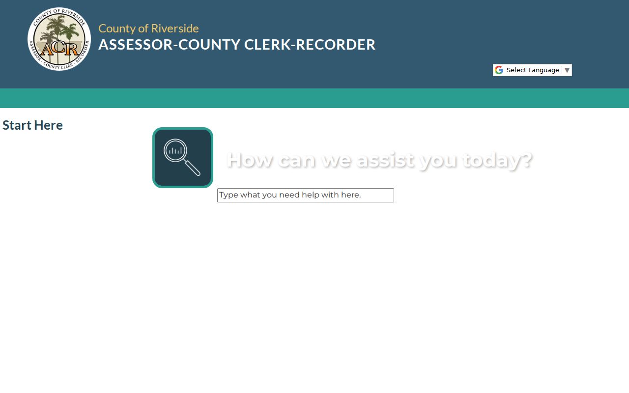 Coachella people search Riverside County assessor clerk recorder homepage
