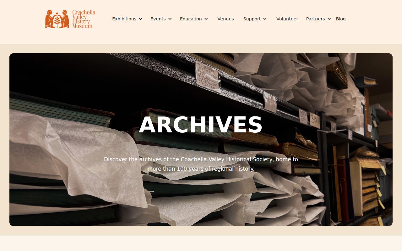 Coachella people directories Coachella Valley History Museum archives