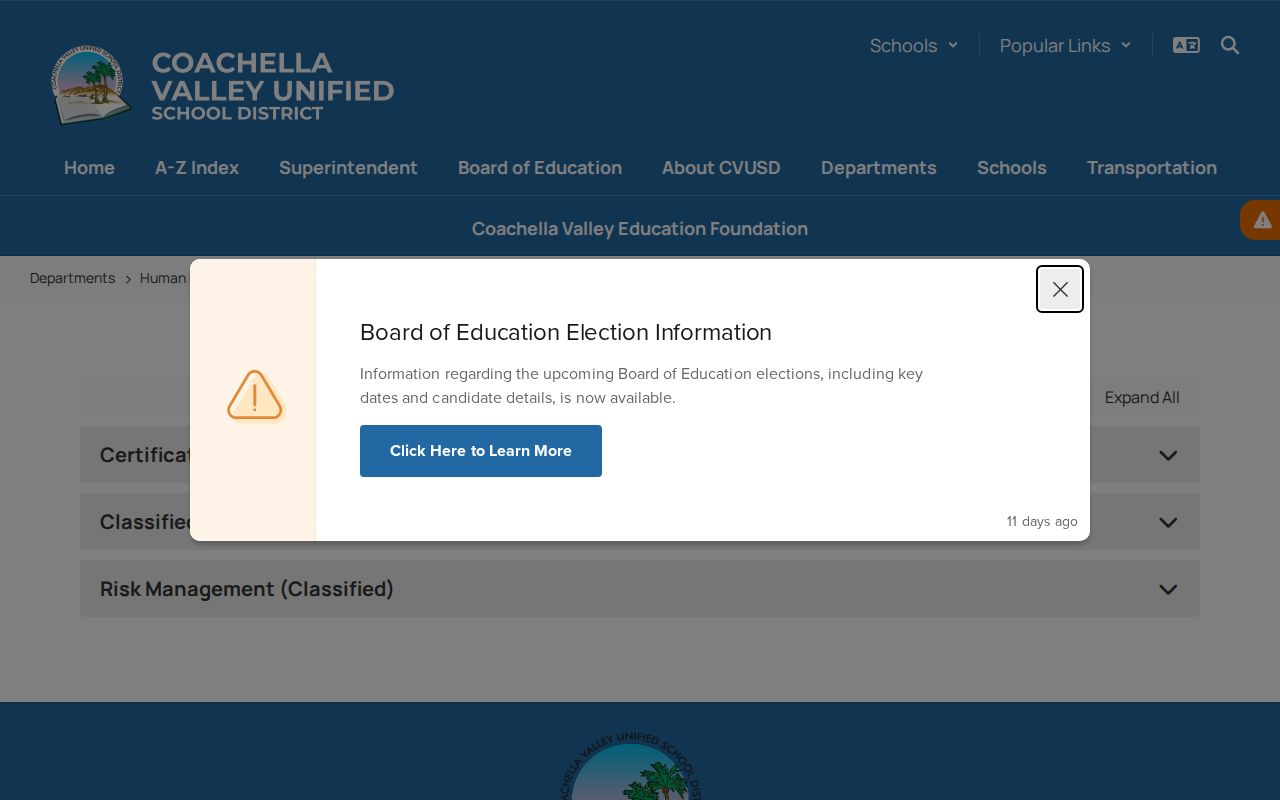 Coachella people directories CVUSD staff and leadership directory